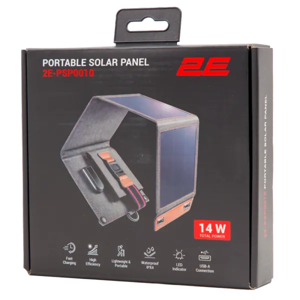 2E портативна 14 Вт USB-A 5V/2.4A Сонячна панель