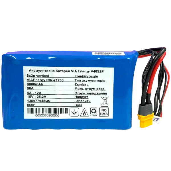 VIA Energy V46S2P Акумуляторна батарея літієва