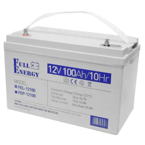 Full Energy FEL-12100 100А•ч 12В гелева Свинцево-кислотна акумуляторна батарея