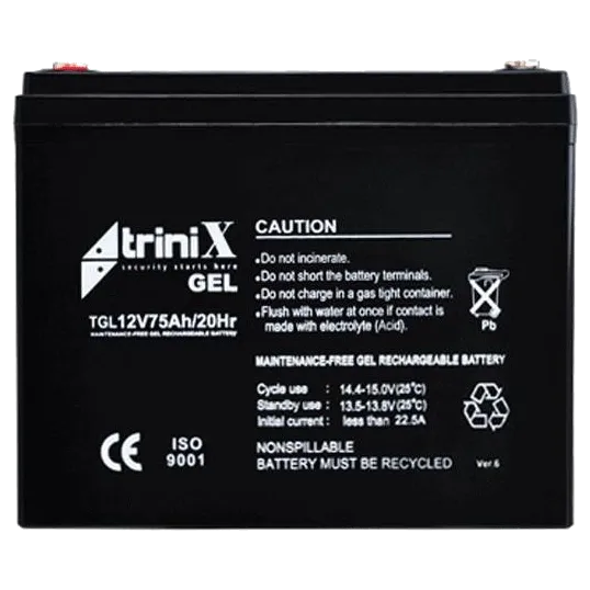 Trinix TGL12V75Ah/20Hr Акумулятор гелевий 12В 75А•год