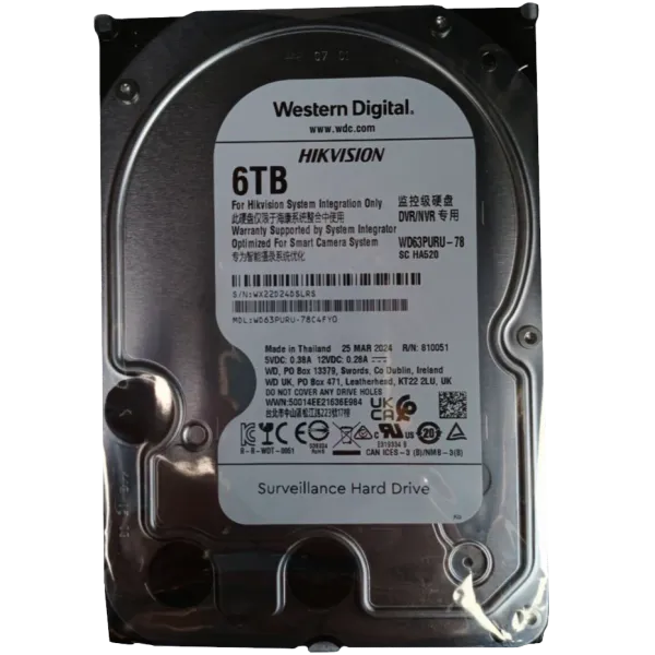 Western Digital WD63PURU-78 6Тб Жорсткий диск внутрішній