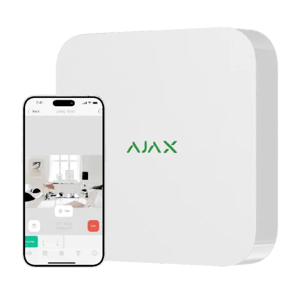 Ajax NVR (16ch) (8EU) white Відеореєстратор