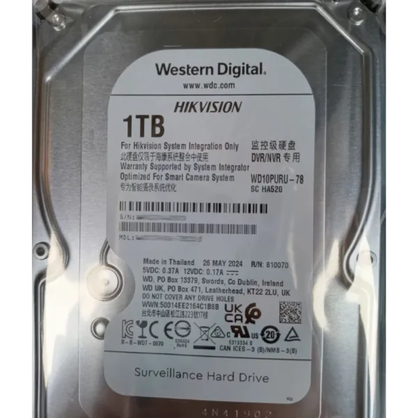 Western Digital WD10PURU-78 1Тб Жорсткий диск внутрішній
