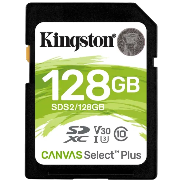 Kingston 128GB SDXC Canvas Select Plus 100R C10 UHS-I U3 V30 Модуль флеш-пам'яті