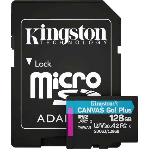 Kingston 128GB microSDXC A2 U3 V30 + ADP Модуль флеш-пам'яті