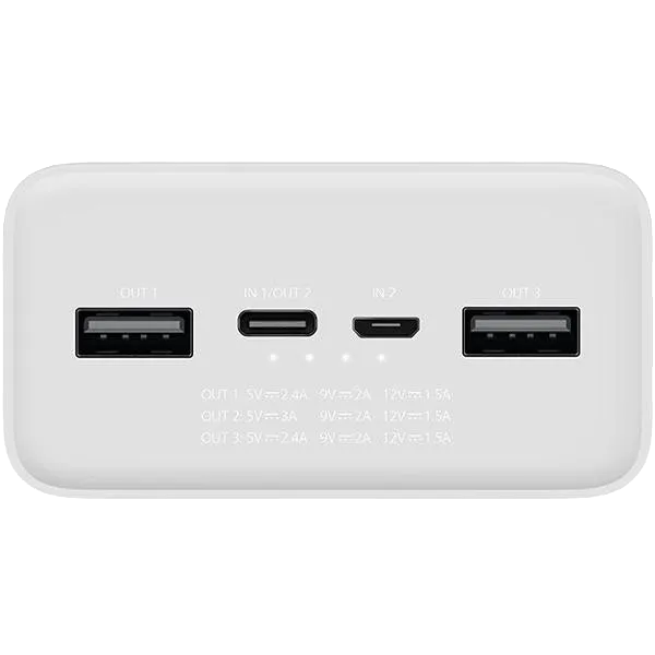 Xiaomi Mi Power Bank 3 30000 mAh 24W Fast Charge PB3018ZM White (VXN4307CN) Повербанк