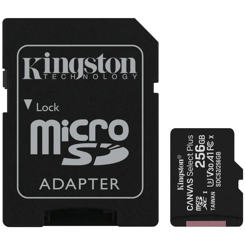Kingston 256GB micSDXC Canvas Select Plus 100R A1 C10 Card Модуль флеш-пам'яті