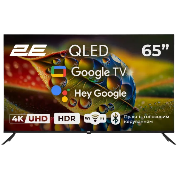 2E 65A77Q 65" дюймів 3840x2160 QLED Google TV Телевізор