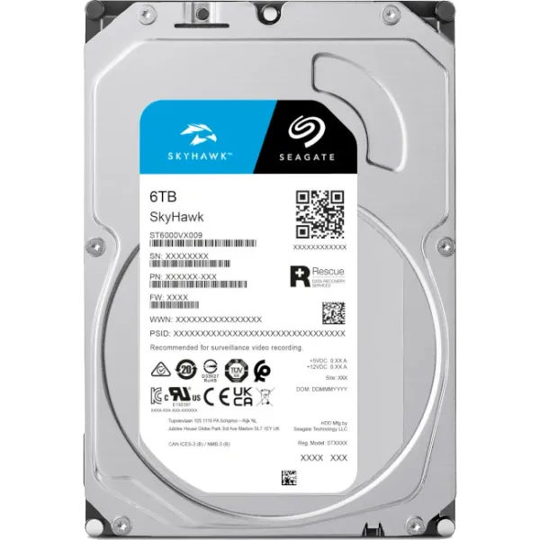 Seagate SkyHawk ST6000VX009 6Тб Жорсткий диск внутрішній