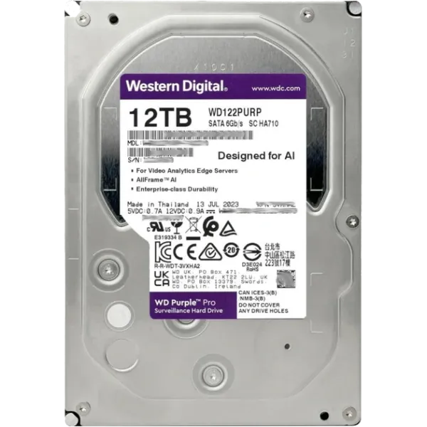 Western Digital WD122PURP 12Тб Жорсткий диск внутрішній