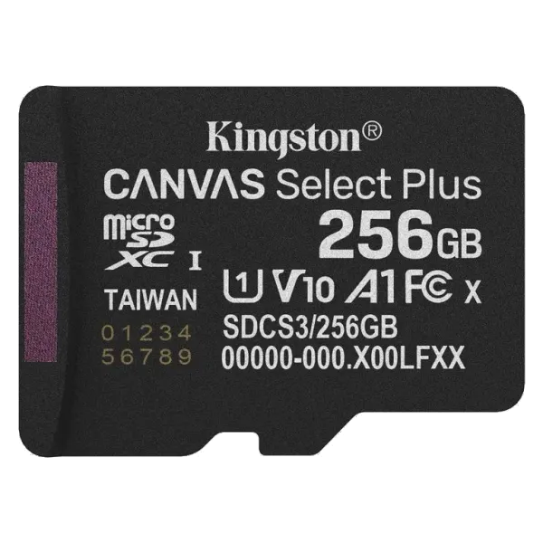 Kingston microSD 256GB C10 UHS-I A1 V10 R150MB/s Карта пам'яті