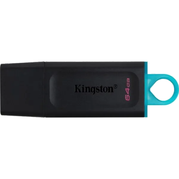 Kingston 64GB USB3.2 Gen 1 DataTraveler Exodia (Black + Teal) USB флеш накопичувач