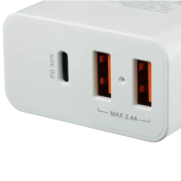 Canyon H-08 white (QC/PD 30W) Мережевий зарядний пристрiй