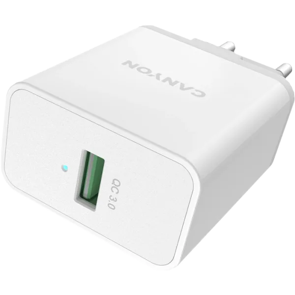 Canyon H-36-01 white (QC 36W) Мережевий зарядний пристрiй