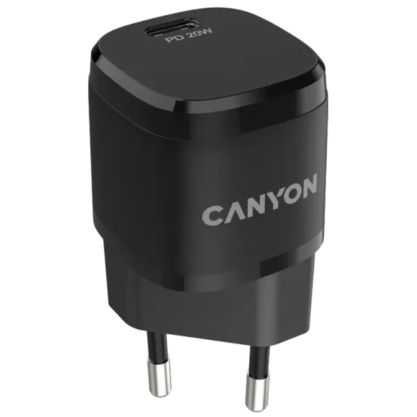 Canyon H-08 black (PD 20W) Мережевий зарядний пристрiй