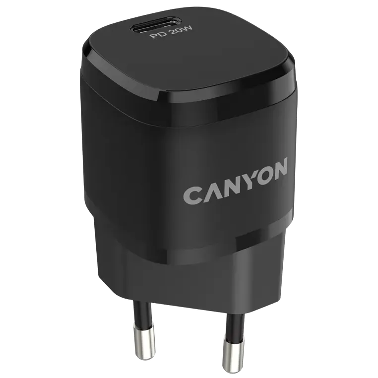 Canyon H-08 black (PD 20W) Мережевий зарядний пристрiй