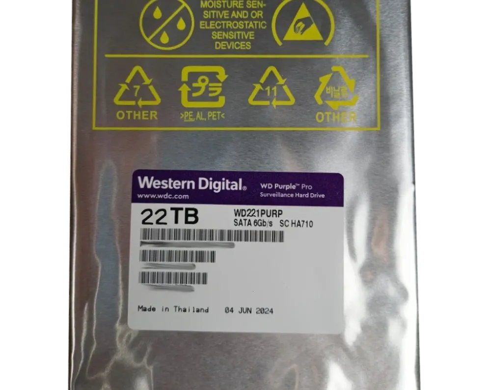 Western Digital Purple Pro WD221PURP 22Тб Жорсткий диск внутрішній