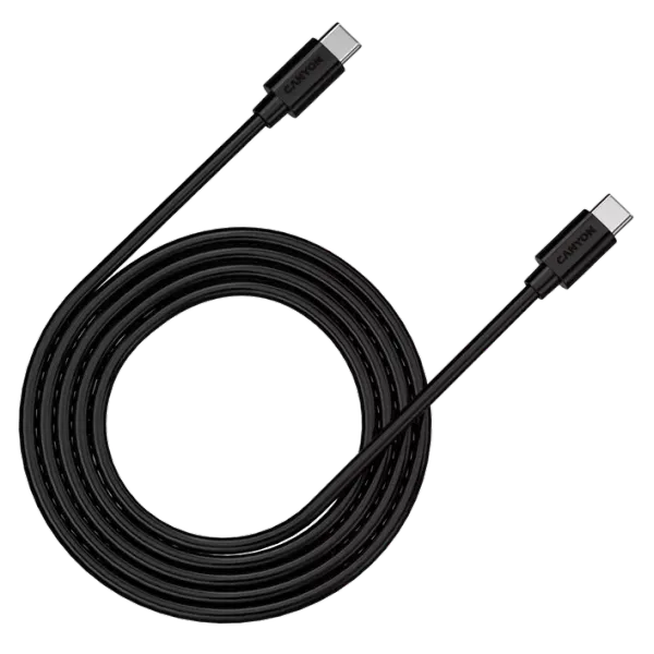 Canyon C12 black (100W USB-C - USB-C) 2м Кабель