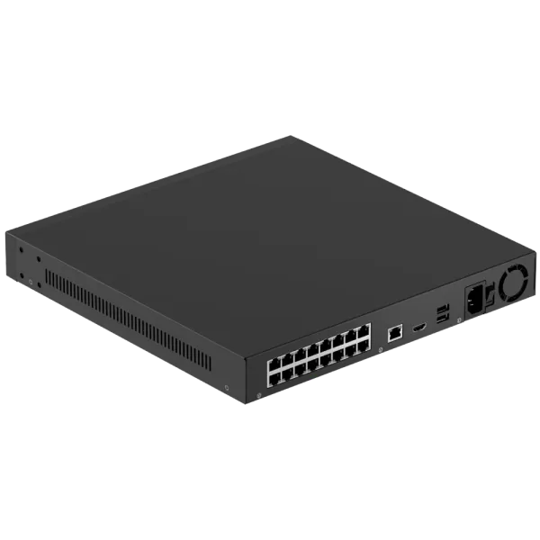 Ajax Superior NVR H2DAI16PAC (16ch) black 24ТБ PoE AI Відеореєстратор