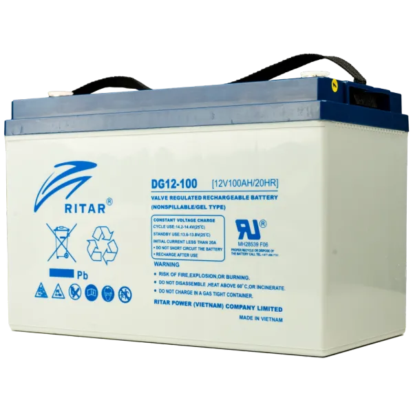 Ritar DG12-100 100А•г 12В гелева Свинцево-кислотна акумуляторна батарея