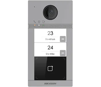 DS-KV8213-WME1(B) 2 Мп IP виклична панель на 2 абонента c ІЧ підсвічуванням і Wi-Fi