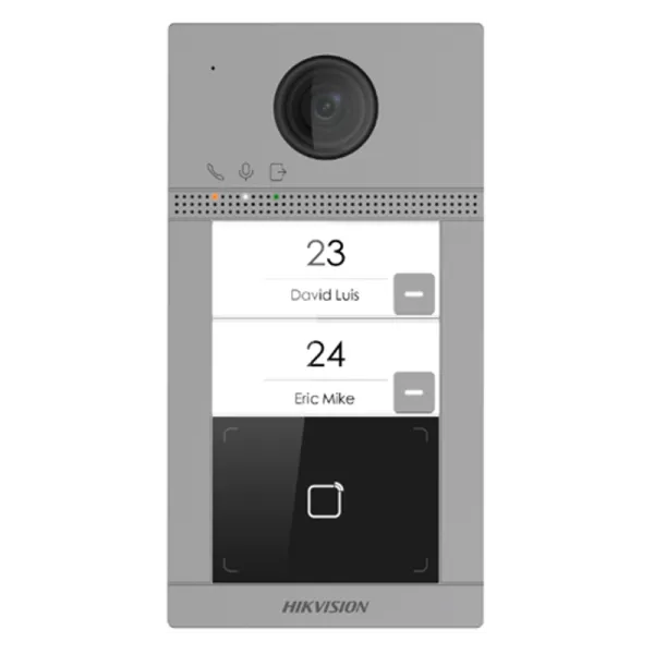 DS-KV8213-WME1/Flush(B) 2 Мп IP виклична панель на 2 абонента з ІЧ підсвічуванням і Wi-Fi