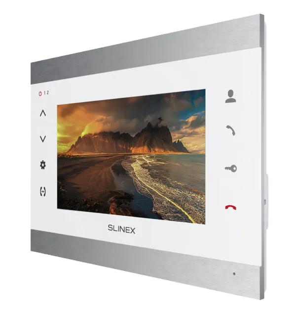 SL-07IPHD (silver/white) Відеодомофон 7" Slinex