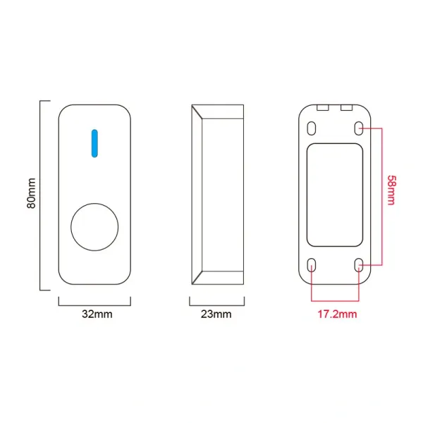NO TOUCH SEVEN K-7497NDW Кнопка (Безконтактна, герметична)