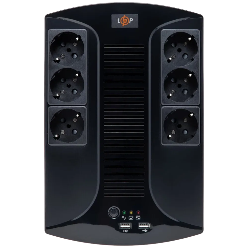 LOGICPOWER 650VA-6PS (455Вт) Джерело безперебійного живлення