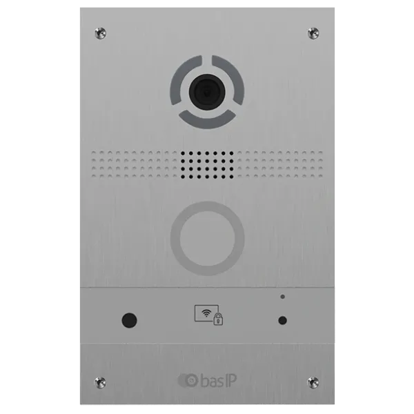Bas-IP AV-08FB silver IP панель виклику з розпізнаванням облич і зчитувачем UKEY