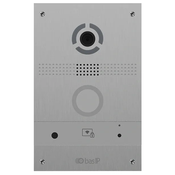 Bas-IP AV-08FB silver IP панель виклику з розпізнаванням облич і зчитувачем UKEY