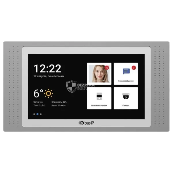Bas-IP AT-07L silver IP-відеодомофон 7"