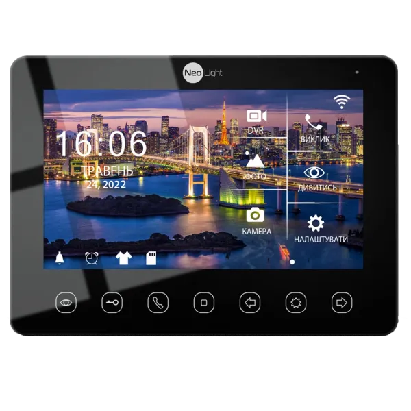 OMEGA+ HD WF Black Відеодомофон NeoLight