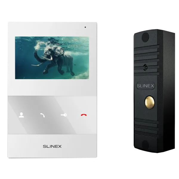 Slinex SQ-04M(White) + ML-16НR(Black) Комплект відеодомофона