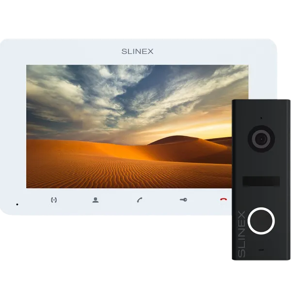 Slinex ML-17HD(Black) + SM-07MHD(White) Комплект відеодомофону