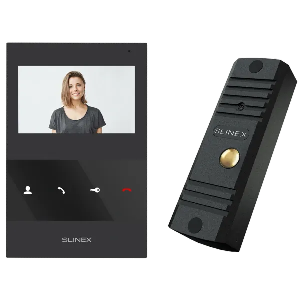 Slinex ML-16HD(Black)+SQ-04M(Black) Комплект відеодомофону