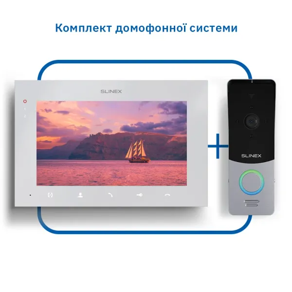 Slinex ML-20HD(Black)+SQ-07MTHD(White) Комплект відеодомофону