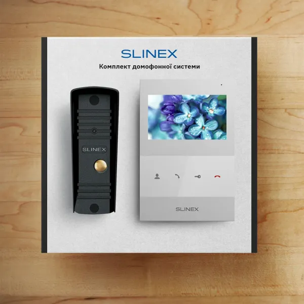 Slinex SQ-04(White)+ML-16НD(Black) Комплект відеодомофону
