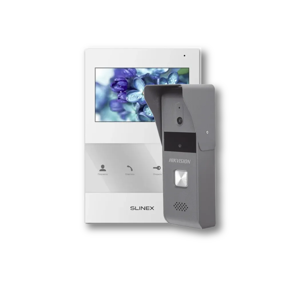 Slinex SQ-04 white + Hikvision DS-KB2421-IM Комплект