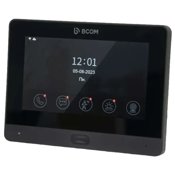 BCOM BD-760FHD/T Black Відеодомофон