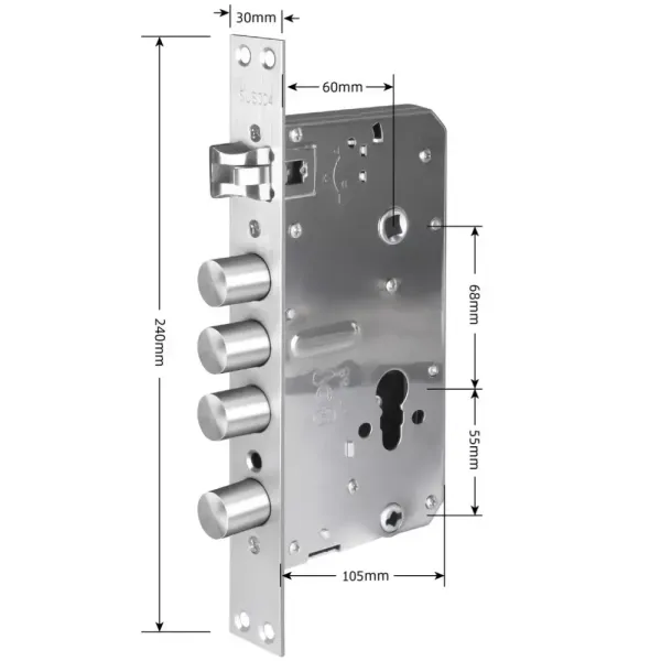 SEVEN LOCK 6068R (Round) Врізна частина