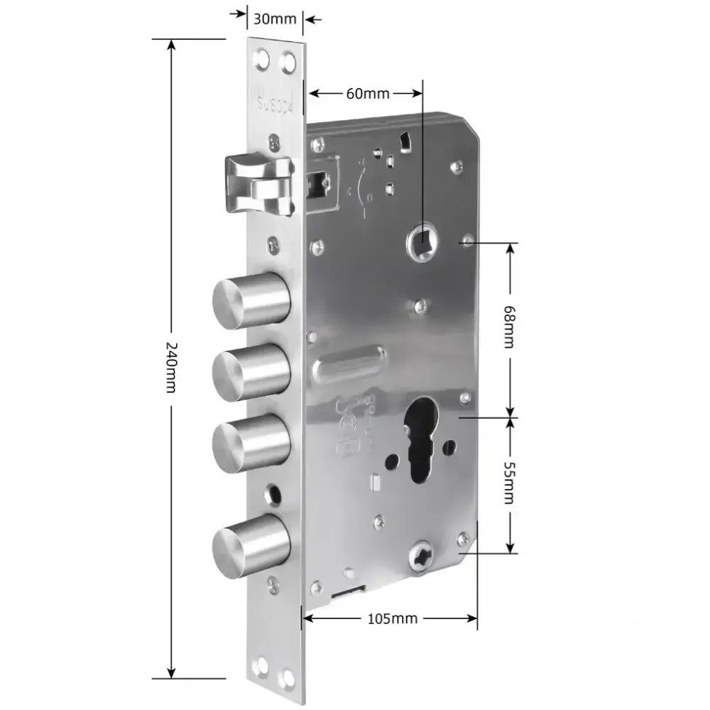 SEVEN LOCK 6068R (Round) Врізна частина