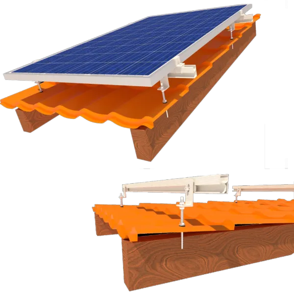 InstallKit IK-XL-M-2 кріплення 2 сонячних панелей до 1145мм металочерепиця профнастил шифер Комплект