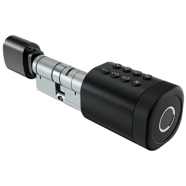 SEVEN LOCK SL-7774BF black (35-90мм) (циліндр) Біометричний замок