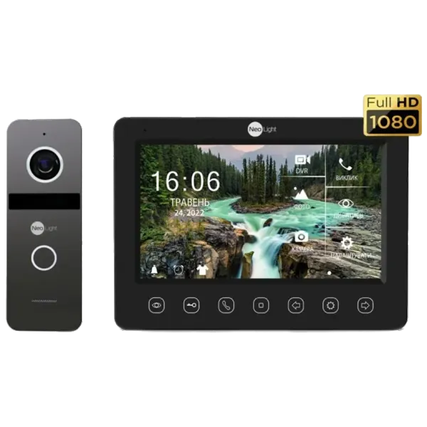 Neolight NeoKIT FHD Pro B/GRAPHITE (KAPPA + HD + SOLO FHD) Комплект відеодомофону