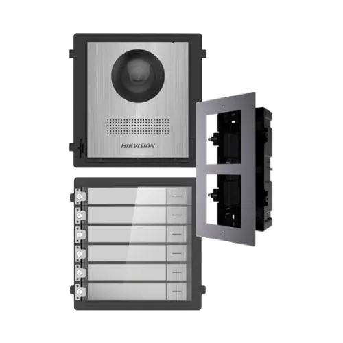 DS-KD8003-IME1NS + DS-KD-ACF2/Plastic + DS-KD-KK/S Комплект модулів Hikvision