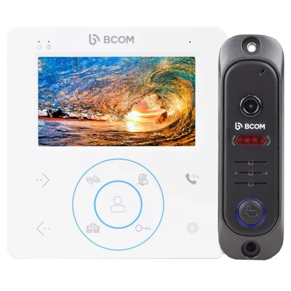 BCOM BD-480 White Kit Комплект відеодомофона