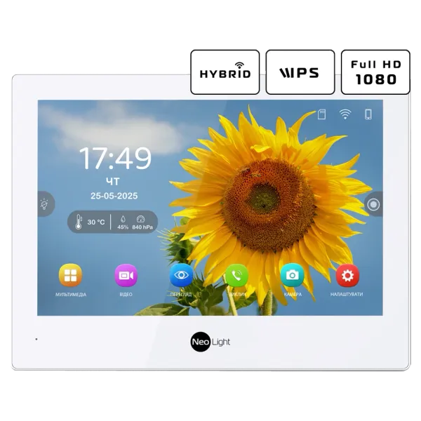 Neolight ALPHA Hybrid + SOLO FHD Graphite Комплект відеодомофону