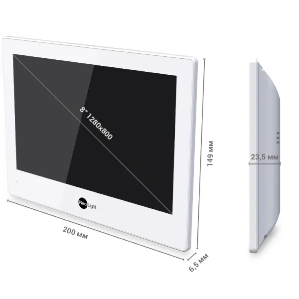 Neolight ALPHA Hybrid + SOLO FHD Graphite Комплект відеодомофону