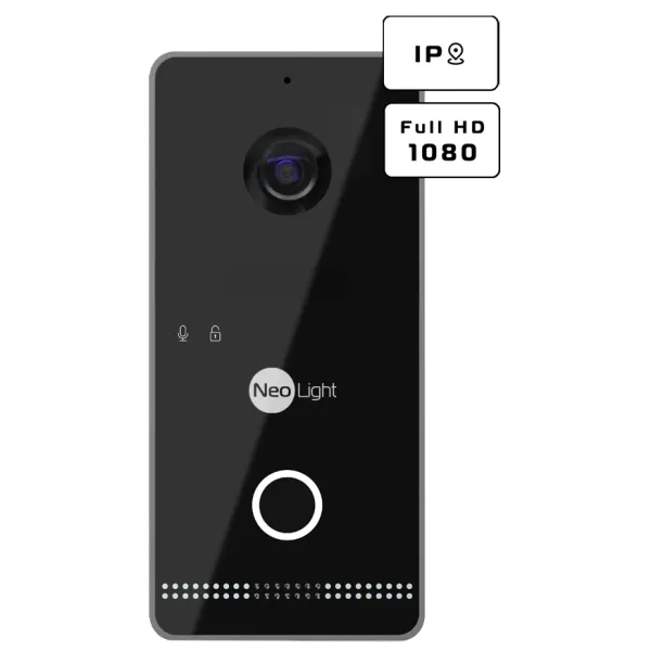 Neolight ALPHA Hybrid Black + OPTIMA IPW Black Комплект відеодомофону